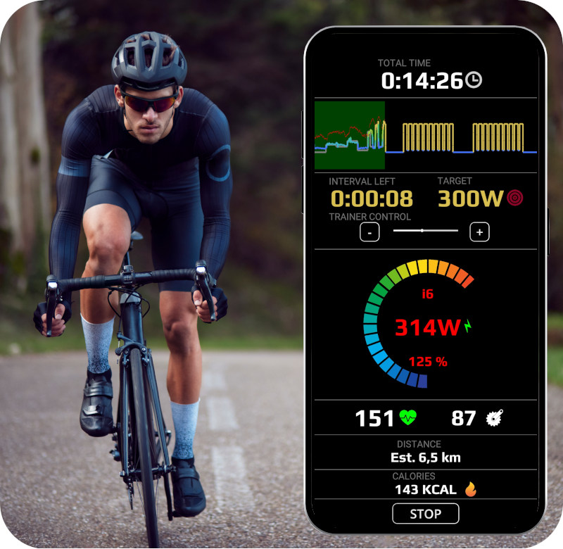 HR2VP multi uses cycling app