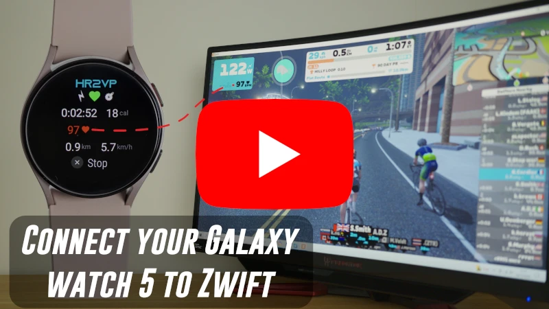 Connect your Samsung Galaxy watch 5 to Zwift
