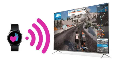Brodcast heart rate to Zwift with Samsung watch