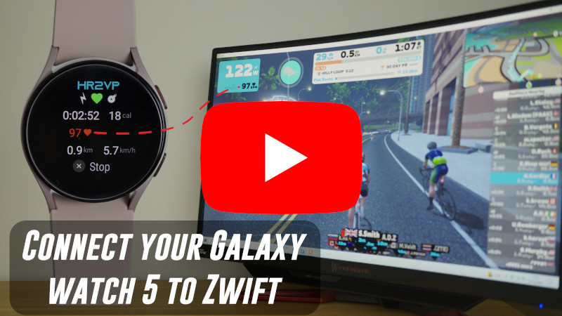 Connect your Samsung Galaxy Watch 5 to Zwift Youtube Thumbnail